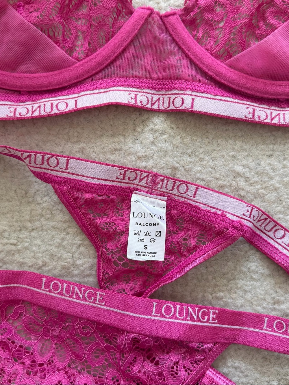 Lounge Intimates Set - Raspberry - Picture 3 of 7